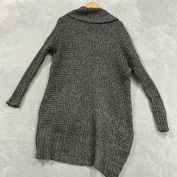 Abercrombie & Fitch Duster Cardigan Women's One Size Open Front Knit Gray - Picture 3 of 8
